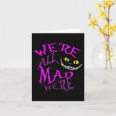 Carte Cheshire Chat - Étaient Tous Mis Ici (Fleur jaune)