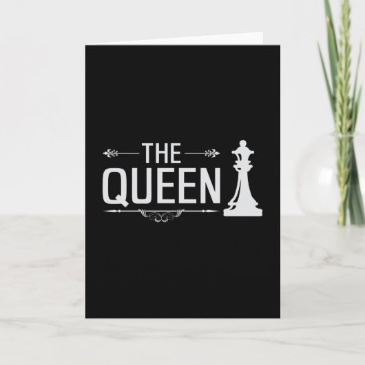 Carte Chess Chess Board Checkmate Queen Board Gift (Devant)