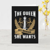 Carte Chess Chess Board Queen Checkmate Board Jeu cadeau (Fleur jaune)