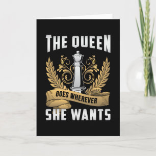 Carte Chess Chess Board Queen Checkmate Board Jeu cadeau