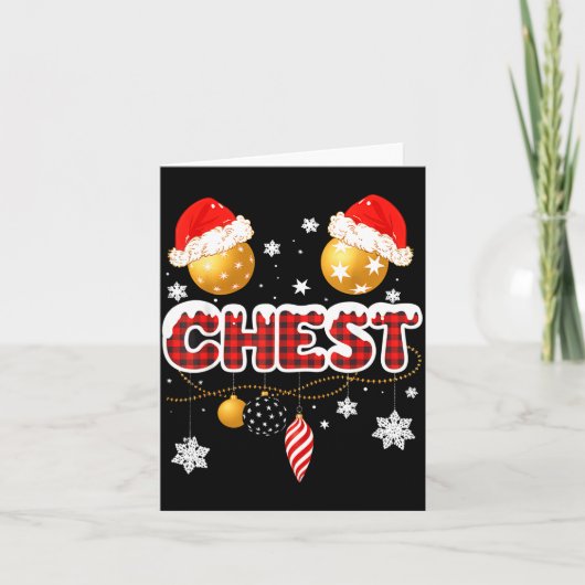 Carte Chest Nuts Christmas Matching Couple Chestnuts  (Devant)
