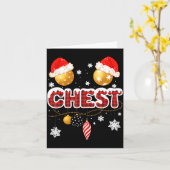 Carte Chest Nuts Christmas Matching Couple Chestnuts  (Fleur jaune)