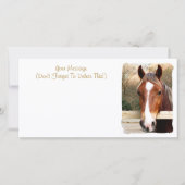 CARTE CHESTNUT HORSE (Devant)