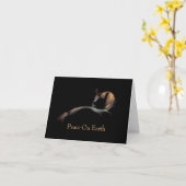 Carte Chestnut mare in shadow. Peace On Earth (Fleur jaune)