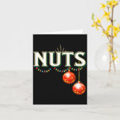 Carte Chestnuts Matching Christmas Family Funny Chest Nu (Fleur jaune)