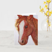 Carte Cheval (Fleur jaune)