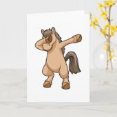 Carte Cheval à Hip hop Dance Dab (Fleur jaune)