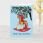 Carte - Cheval à rochers (Fleur jaune)