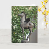 Carte Cheval ailé Plaza (Fleur jaune)