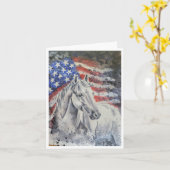 Carte Cheval Americana par Sherry (Fleur jaune)
