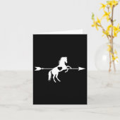 Carte Cheval Amour Cupide Flèche Cheval Coeur Cheval Eq (Fleur jaune)