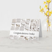 Carte Cheval Antique Publicité Journal Art (Fleur jaune)