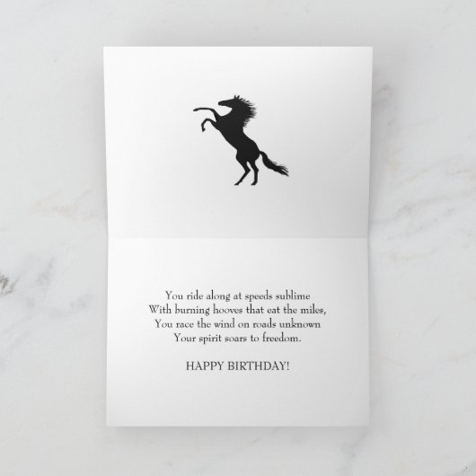 Carte Cheval Arabe (Intérieur)