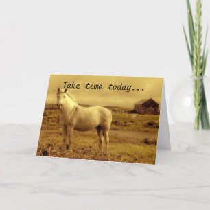 Carte Cheval Autour De L'Anniversaire
