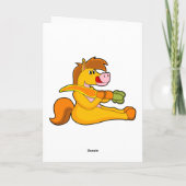 Carte Cheval avec Carotte (Dos)