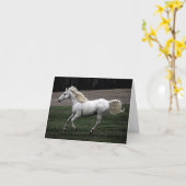 Carte Cheval blanc courant (Fleur jaune)
