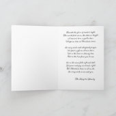 Carte Cheval blanc de Noël avec aquarelle de chapeau de (Intérieur)