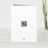 Carte Cheval blanc de Noël dans un pin enneigé (Dos)