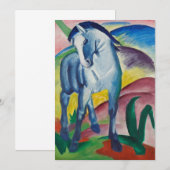 Carte Cheval bleu de Franz Marc, Art Vintage (Devant / Derrière)