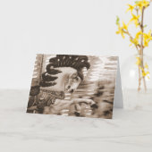 Carte Cheval Blur #8 (Fleur jaune)