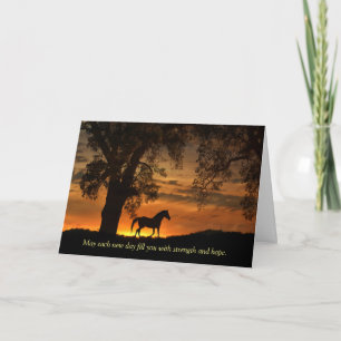 Carte Cheval Cancer Traitement Encouragement Obtenez Bon