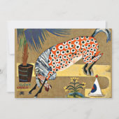 Carte Cheval clown, peinture d'art, (Devant)