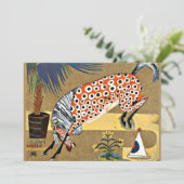 Carte Cheval clown, peinture d'art, (Debout devant)