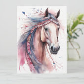 Carte Cheval coloré Abstrait (Debout devant)