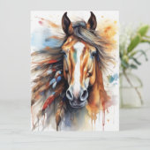 Carte Cheval coloré Abstrait (Debout devant)
