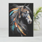 Carte Cheval coloré Abstrait (Debout devant)