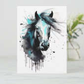 Carte Cheval coloré Abstrait (Debout devant)