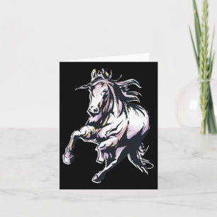 Carte Cheval Coloré Équitation