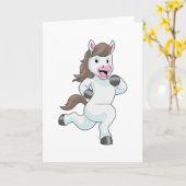 Carte Cheval comme coureur à la course (Fleur jaune)