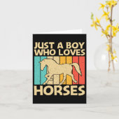 Carte Cheval cool Pour Garçons Enfants Équitation Équest (Fleur jaune)