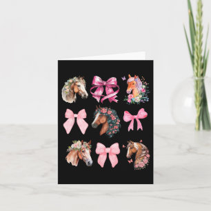 Carte Cheval Coquette équitation Fleur sauvage Cheval éq