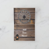 Carte Cheval Cowboy Boots Wagon Wheels Sunflowers Wester (Intérieur)