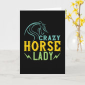 Carte Cheval - Crazy Horse Lady (Fleur jaune)