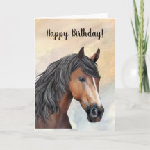 Cheval de Baie avec Blaze Joyeux anniversaire
