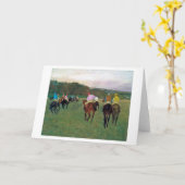 Carte Cheval de course Longchamp, Edgar Degas (Fleur jaune)