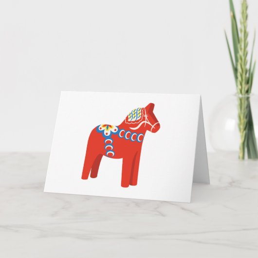Carte Cheval de Dala suédois (Devant)