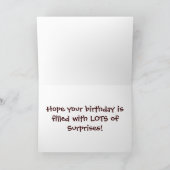 Carte Cheval de fête d'anniversaire (Intérieur)