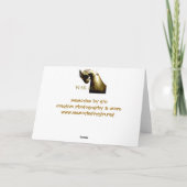 Carte Cheval de guerre cadeaux et salutations (Dos)