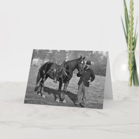 Carte Cheval de guerre civile, 1864 (Devant)