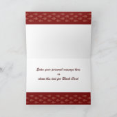 Carte Cheval de l'année chinoise personnalisable (Intérieur)