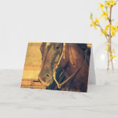 Carte Cheval de l'Ouest, Anniversaire (Fleur jaune)