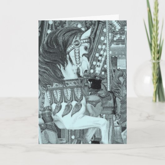 Carte Cheval de manège teinté (Devant)