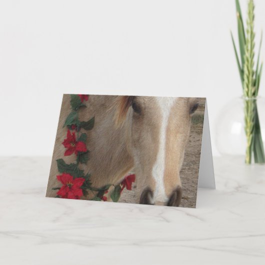 Carte - Cheval de Noël (Devant)
