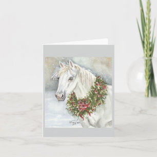 Carte Cheval de Noël par Sherry