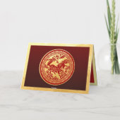 Carte Cheval de Nouvel An Chinois 2026 avec voeux HGC (Dos)