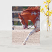 Carte Cheval de peinture (Fleur jaune)